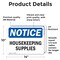 Signmission Housekeeping Supplies, 14 in W x Rectangle, Vinyl Decal OS-2PACK-NS-D-1014-L-13553 - alternate 5